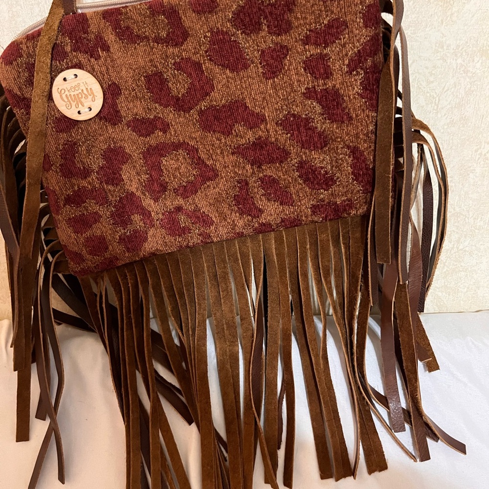 Keep It Gypsy Purse "FREE WILD" Fringe Hippie Hobo Western Country - Picture 11 of 11